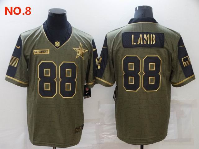 Men's Dallas Cowboys #88 CeeDee Lamb Jersey NO.8;